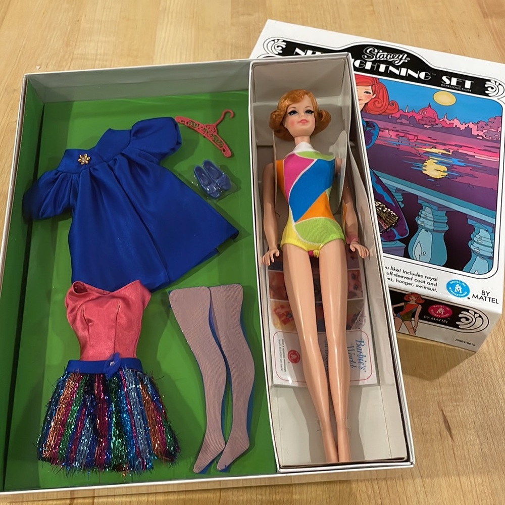 NWT Nite Lightning Stacy Doll Set, 2005 Repro of 1969 Hip Friend of Barbie RARE!